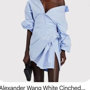 Alexander Wang Light Blue One Shoulder Dress